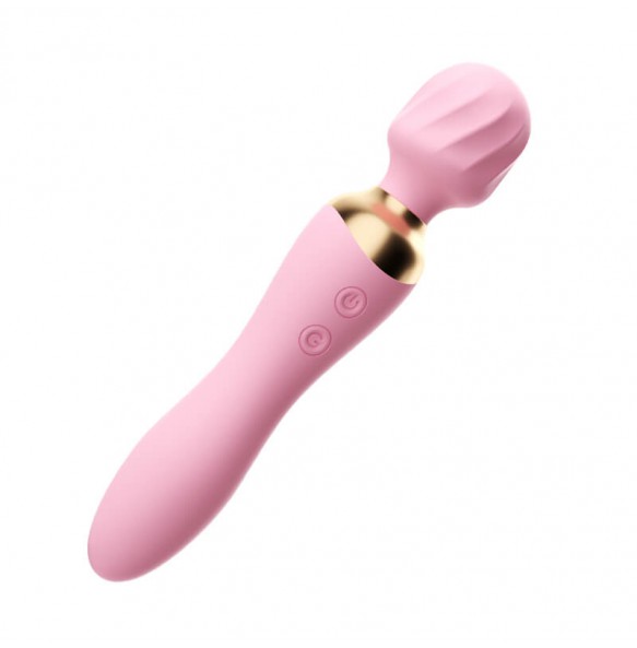 MizzZee - Dual-Head Vibrators Wand (Chargeable - Pink)